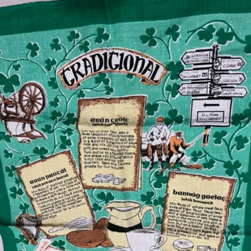 Irish Linen/Cotton Tea Towel ~ Traditional Irish Recipes 19